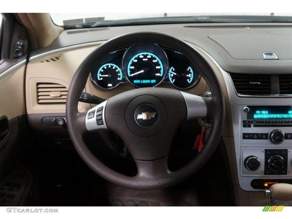 2008 Malibu LS Sedan - Black Granite Metallic / Cocoa/Cashmere Beige photo #27