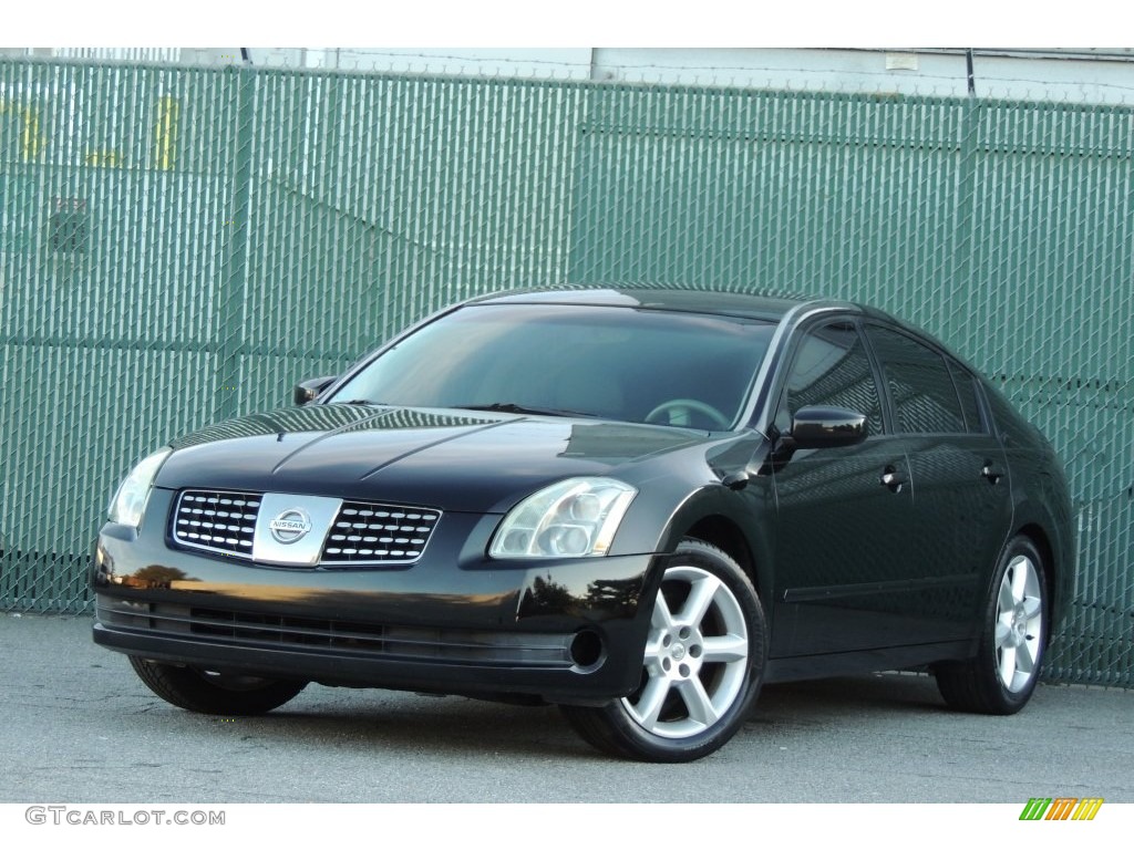 2006 Maxima 3.5 SL - Onyx Black / Cafe Latte photo #1