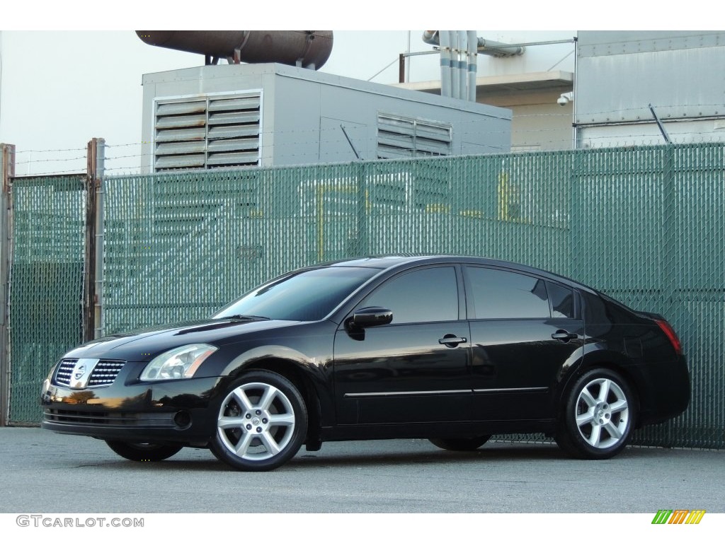 2006 Maxima 3.5 SL - Onyx Black / Cafe Latte photo #3