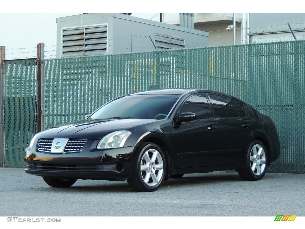 2006 Maxima 3.5 SL - Onyx Black / Cafe Latte photo #5