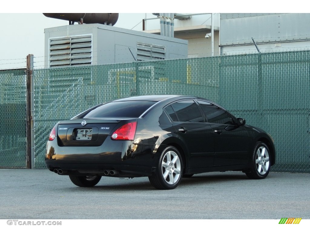 2006 Maxima 3.5 SL - Onyx Black / Cafe Latte photo #26