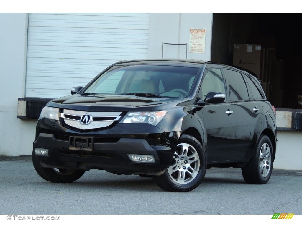 2007 MDX Technology - Formal Black Pearl / Taupe photo #1