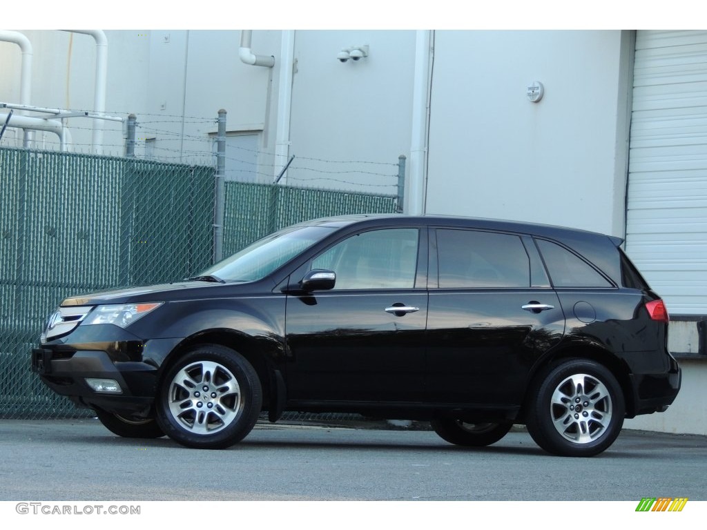 2007 MDX Technology - Formal Black Pearl / Taupe photo #2