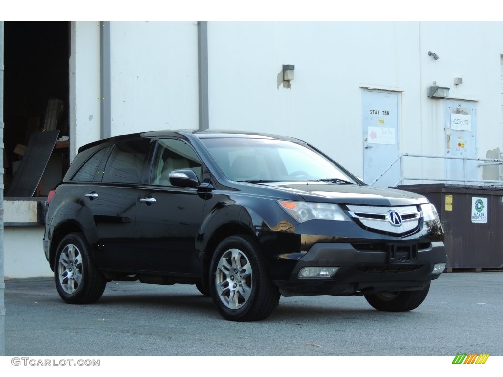 2007 MDX Technology - Formal Black Pearl / Taupe photo #4