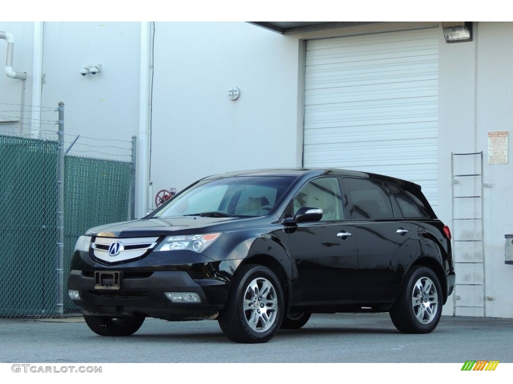 2007 MDX Technology - Formal Black Pearl / Taupe photo #5