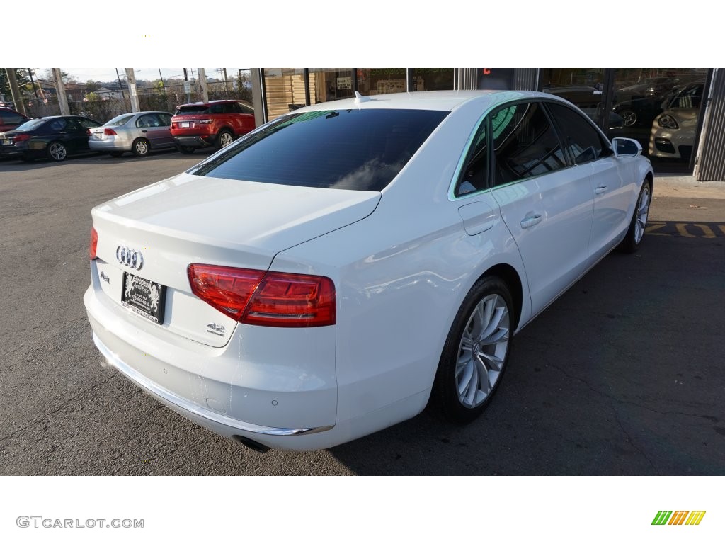2012 A8 L 4.2 quattro - Glacier White Metallic / Nougat Brown photo #4