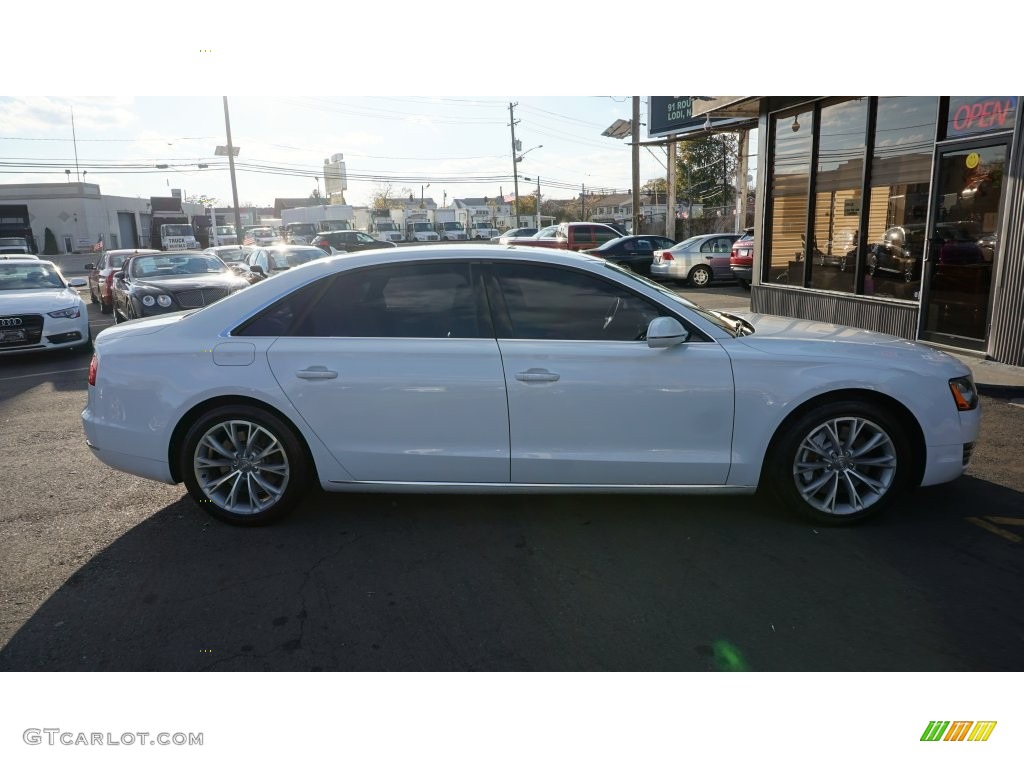 2012 A8 L 4.2 quattro - Glacier White Metallic / Nougat Brown photo #5