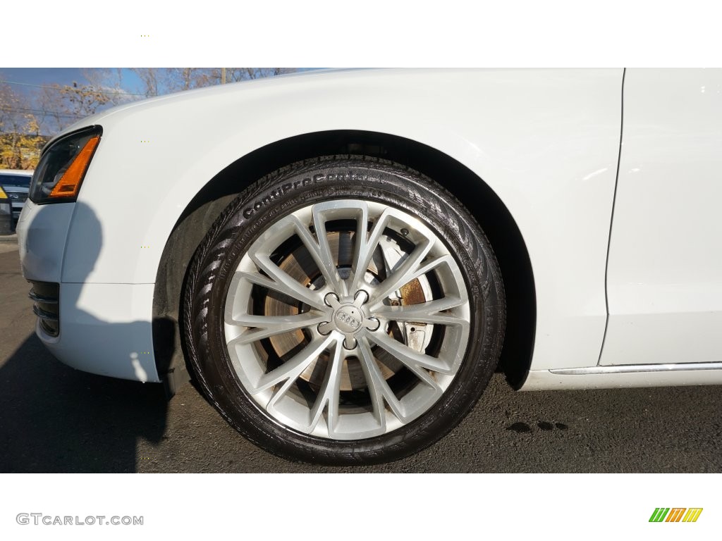 2012 A8 L 4.2 quattro - Glacier White Metallic / Nougat Brown photo #9