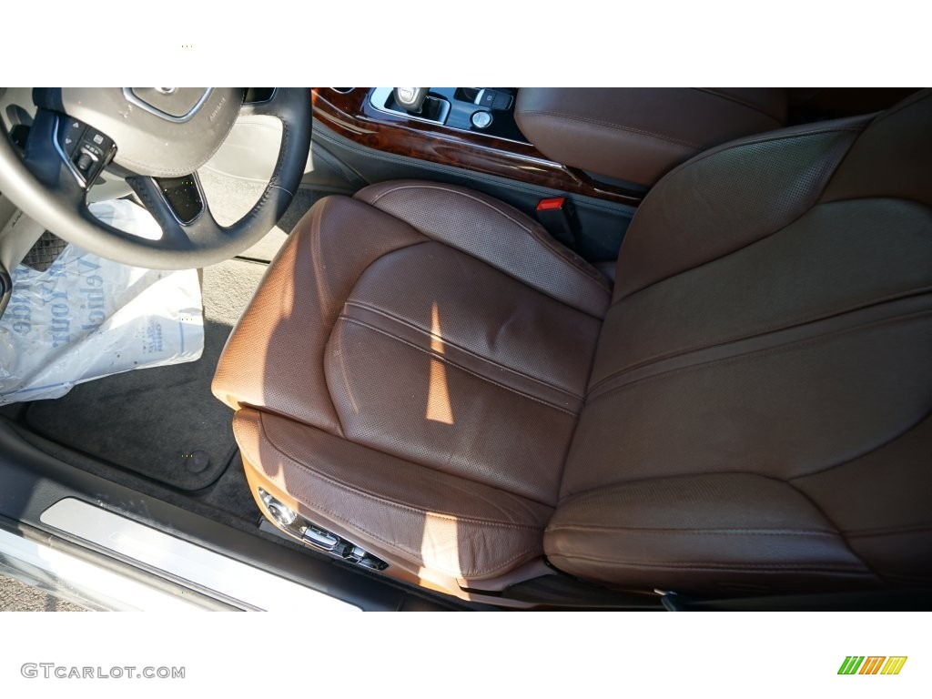 2012 A8 L 4.2 quattro - Glacier White Metallic / Nougat Brown photo #13