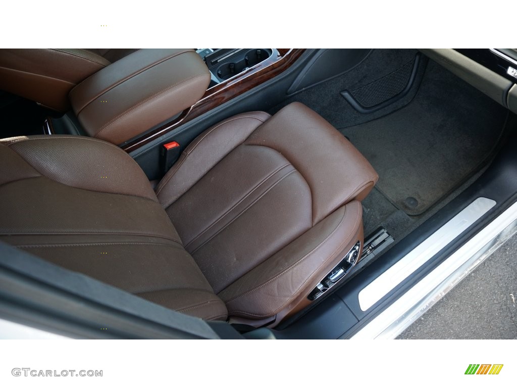 2012 A8 L 4.2 quattro - Glacier White Metallic / Nougat Brown photo #15