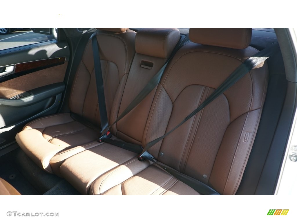 2012 A8 L 4.2 quattro - Glacier White Metallic / Nougat Brown photo #20