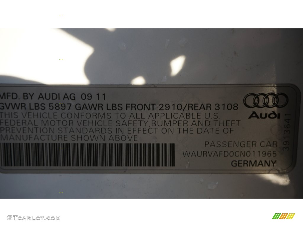 2012 A8 L 4.2 quattro - Glacier White Metallic / Nougat Brown photo #60
