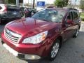 2011 Ruby Red Pearl Subaru Outback 3.6R Limited Wagon  photo #2
