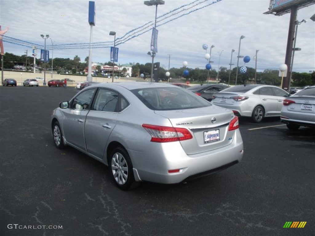 2014 Sentra SV - Brilliant Silver / Charcoal photo #8