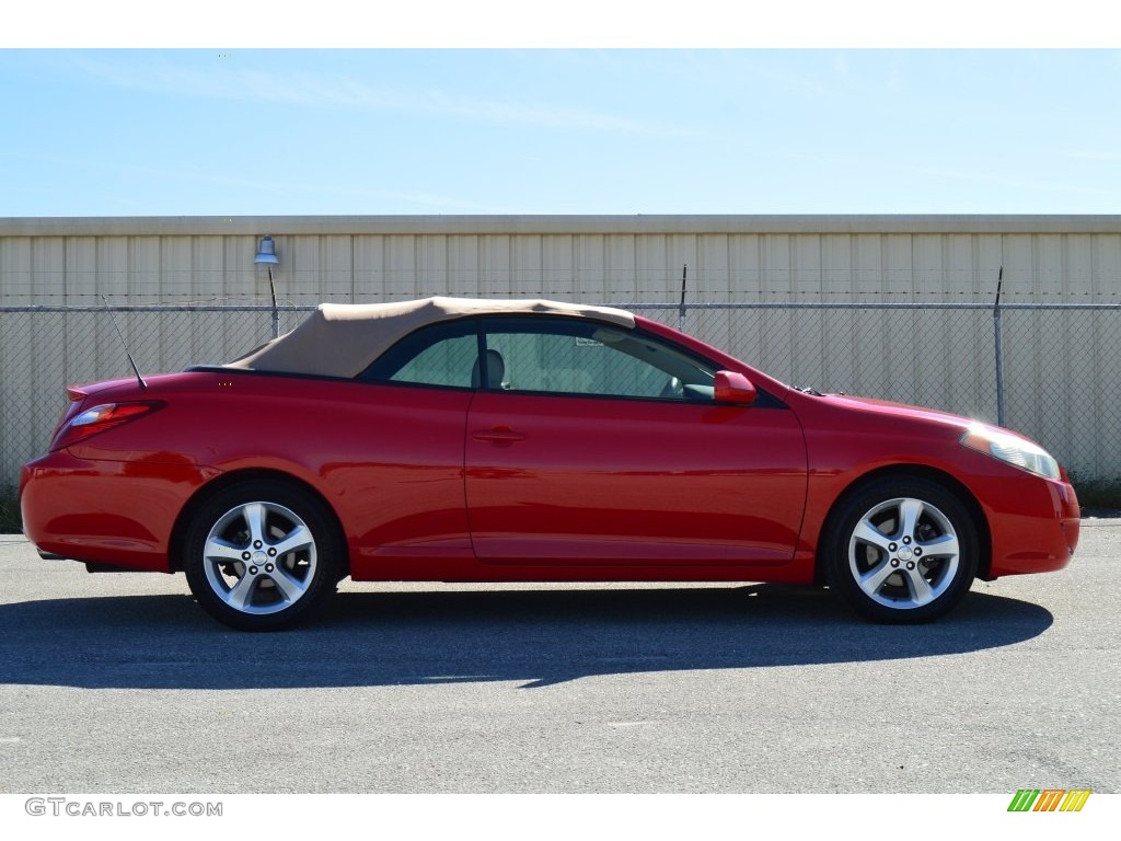 2006 Solara SLE V6 Convertible - Absolutely Red / Ivory photo #22