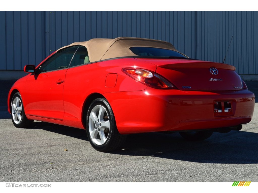 2006 Solara SLE V6 Convertible - Absolutely Red / Ivory photo #25