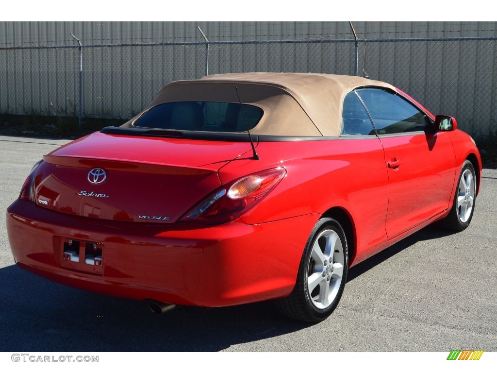 2006 Solara SLE V6 Convertible - Absolutely Red / Ivory photo #26