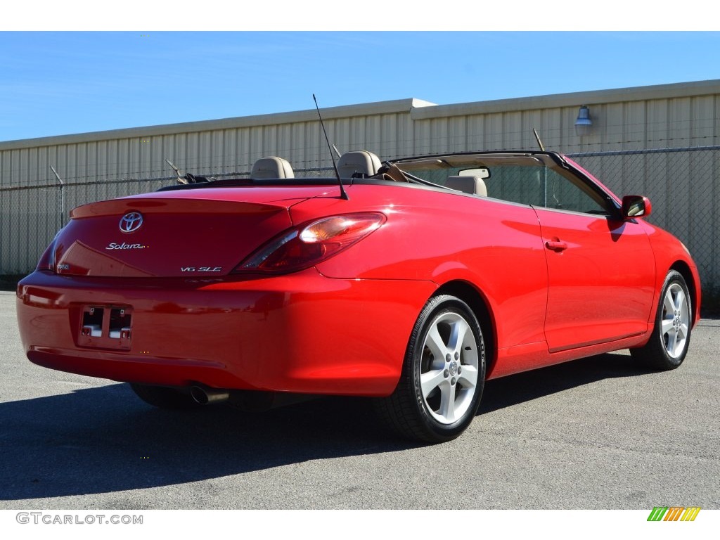 2006 Solara SLE V6 Convertible - Absolutely Red / Ivory photo #29