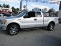 2014 Ingot Silver Ford F150 STX SuperCab 4x4  photo #3