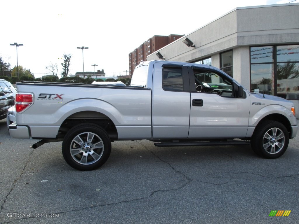 2014 F150 STX SuperCab 4x4 - Ingot Silver / Black photo #9