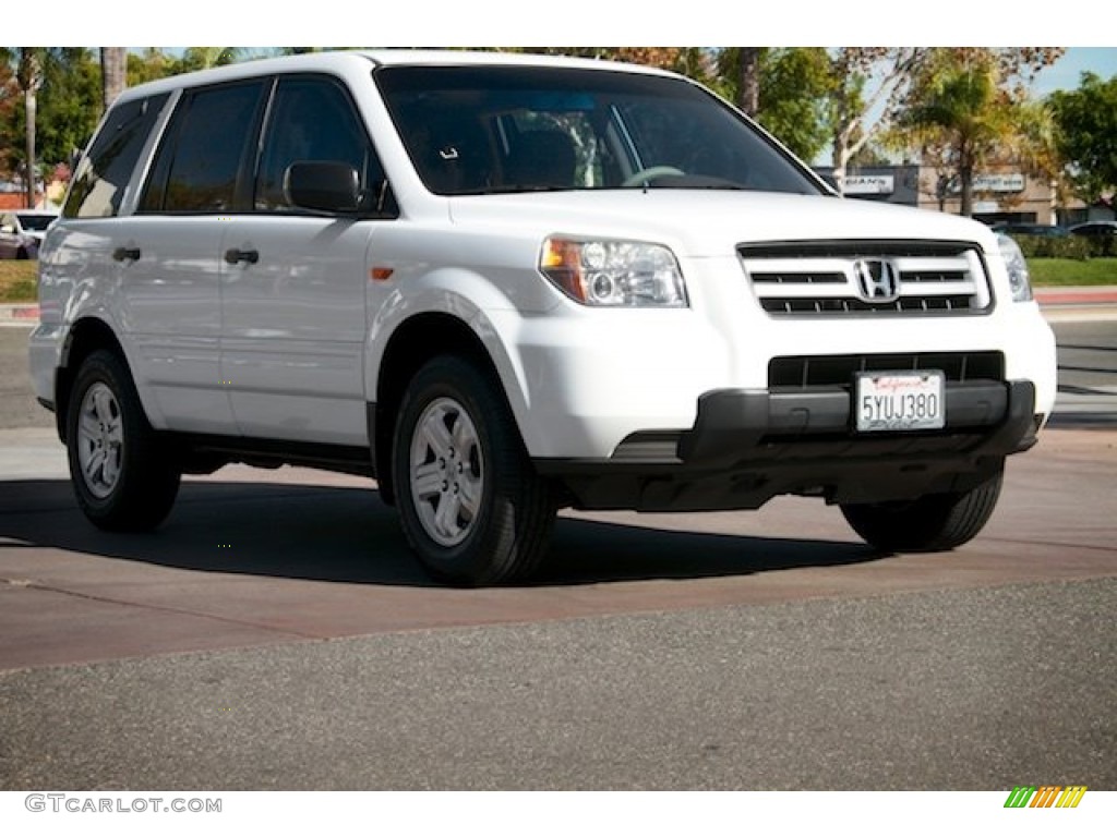 2007 Pilot LX - Taffeta White / Saddle photo #1