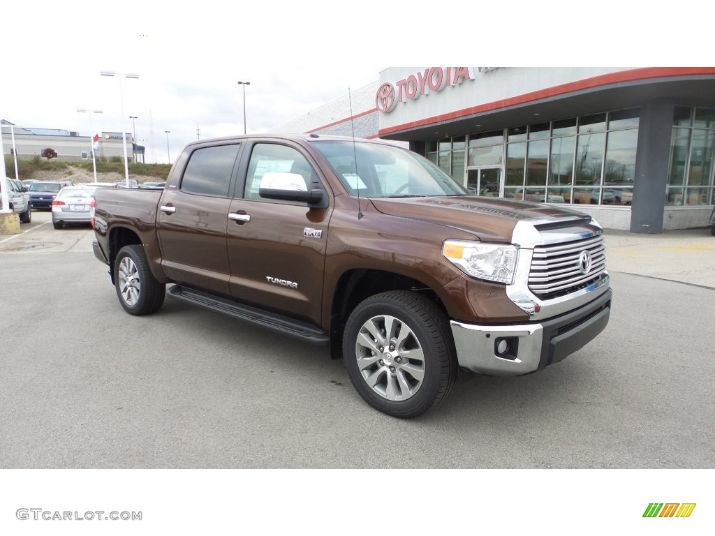 2016 Tundra Limited CrewMax 4x4 - Sunset Bronze Mica / Black photo #1