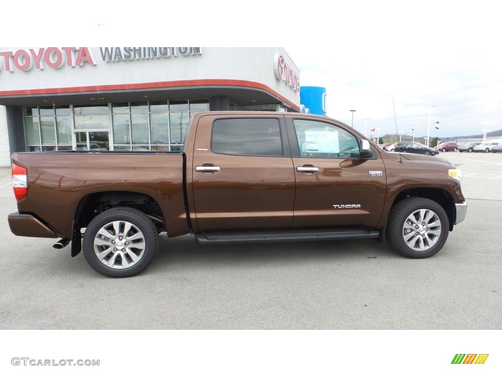 2016 Tundra Limited CrewMax 4x4 - Sunset Bronze Mica / Black photo #2