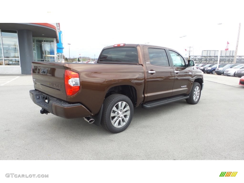 2016 Tundra Limited CrewMax 4x4 - Sunset Bronze Mica / Black photo #4