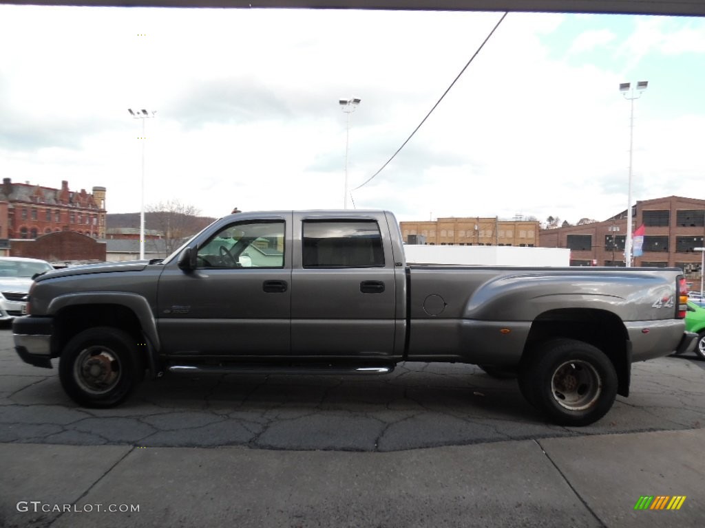 2006 Silverado 3500 LT Crew Cab 4x4 Dually - Graystone Metallic / Medium Gray photo #6