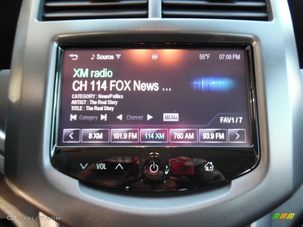 2016 Sonic LT Sedan - Dragon Green Metallic / Jet Black/Brick photo #17