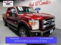 2016 Ruby Red Metallic Ford F250 Super Duty Lariat Crew Cab 4x4  photo #1