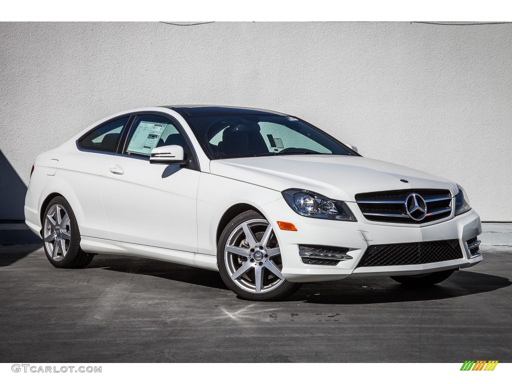 Polar White 2015 Mercedes-Benz C 350 Coupe Exterior Photo #108706564