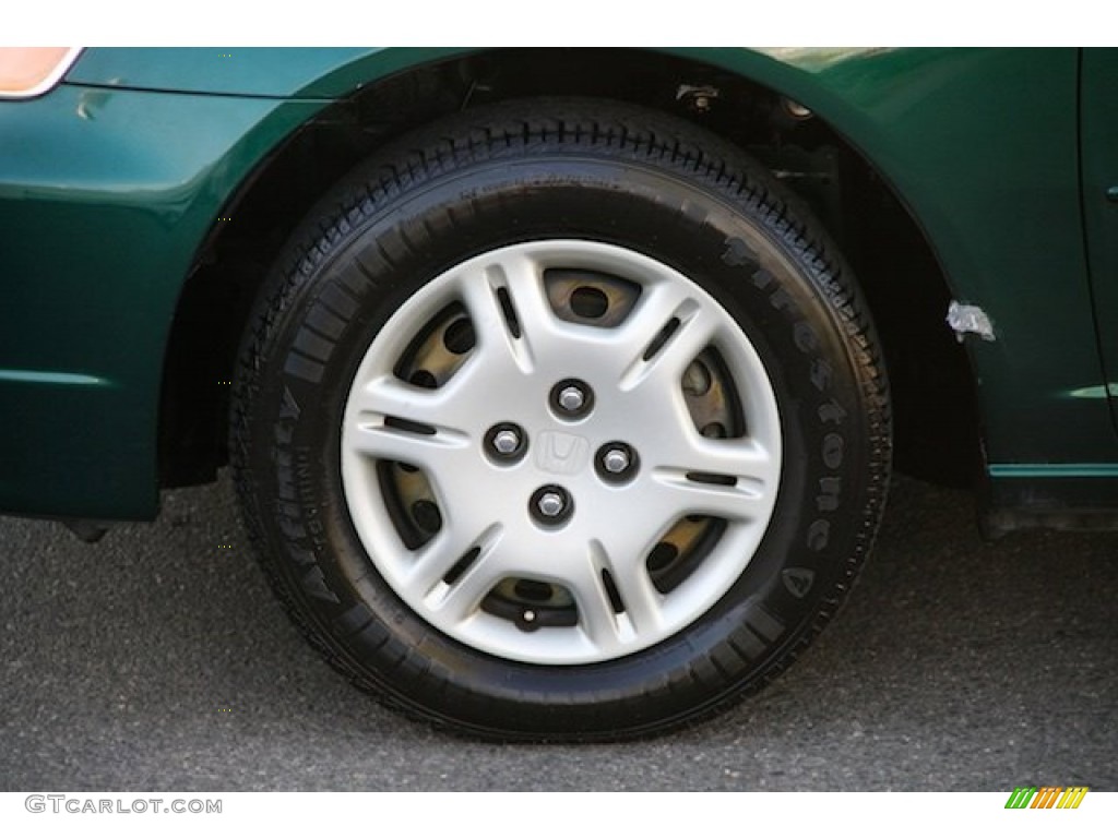 2001 Civic LX Sedan - Clover Green / Beige photo #26