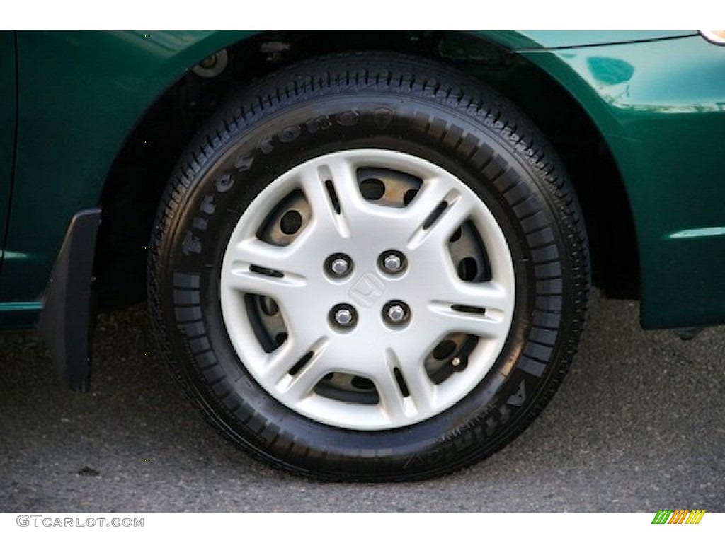 2001 Civic LX Sedan - Clover Green / Beige photo #29