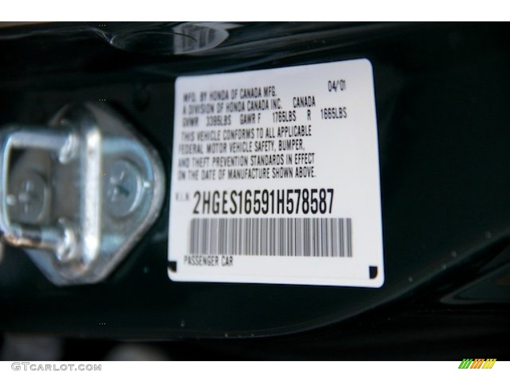 2001 Civic LX Sedan - Clover Green / Beige photo #30