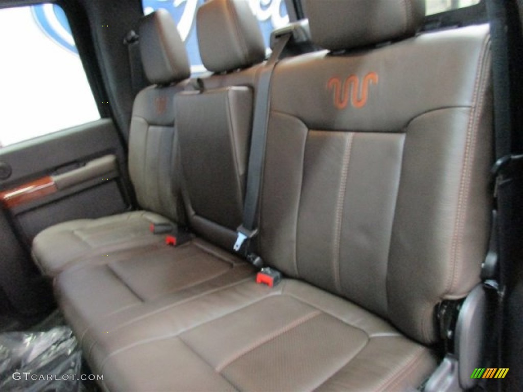 2016 Ford F350 Super Duty King Ranch Crew Cab 4x4 Rear Seat Photo #108709451