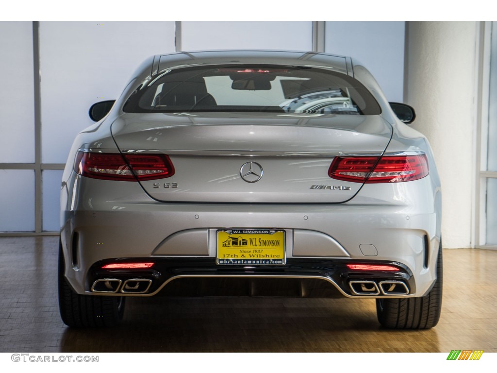 2016 S 63 AMG 4Matic Coupe - Iridium Silver Metallic / designo Black photo #4