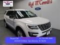 2016 White Platinum Metallic Tri-Coat Ford Explorer XLT  photo #1