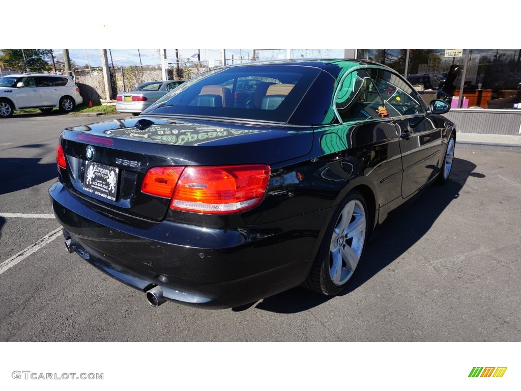 2008 3 Series 335i Convertible - Jet Black / Saddle Brown/Black photo #4