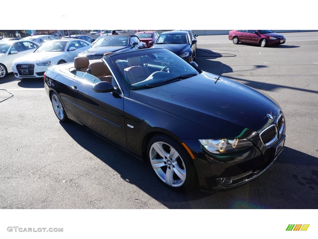 2008 3 Series 335i Convertible - Jet Black / Saddle Brown/Black photo #11