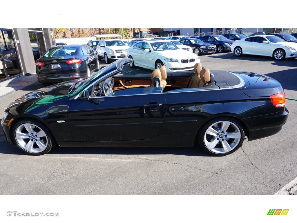 2008 3 Series 335i Convertible - Jet Black / Saddle Brown/Black photo #14