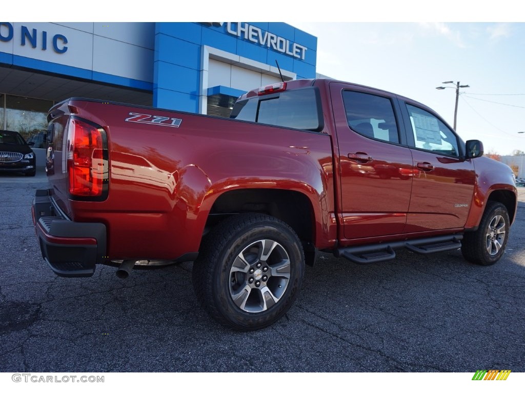 2016 Colorado Z71 Crew Cab - Red Rock Metallic / Jet Black photo #7