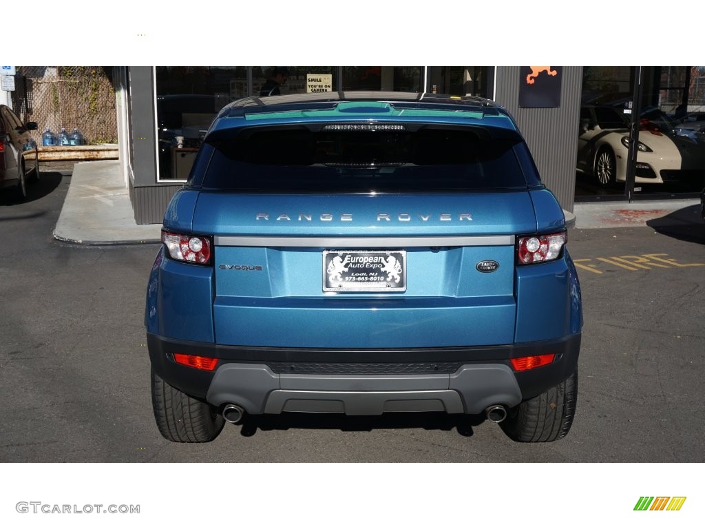 2013 Range Rover Evoque Pure - Mauritius Blue Metallic / Ebony photo #7