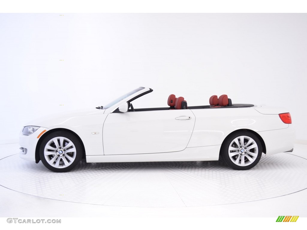 2013 3 Series 328i Convertible - Alpine White / Coral Red/Black photo #4