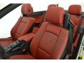 2013 BMW 3 Series Coral Red/Black Interior Front Seat Photo