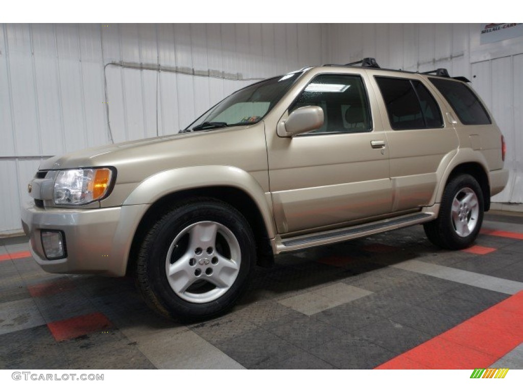 2001 QX4 4x4 - Tuscan Beige Metallic / Stone Beige photo #2