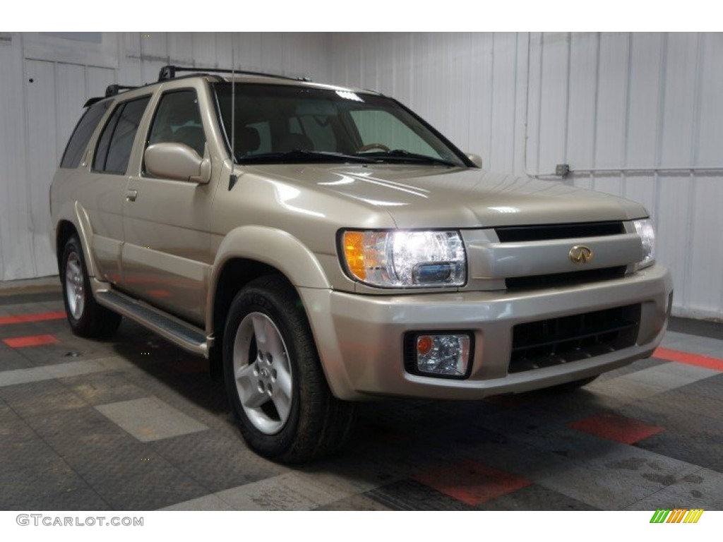2001 QX4 4x4 - Tuscan Beige Metallic / Stone Beige photo #5