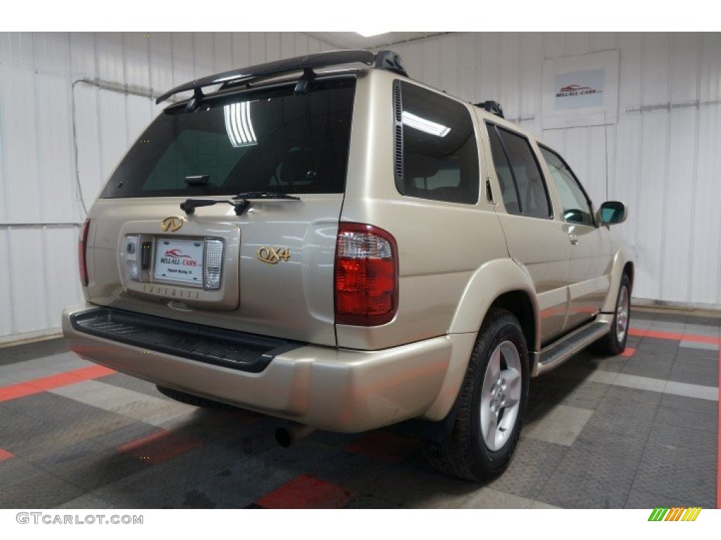 2001 QX4 4x4 - Tuscan Beige Metallic / Stone Beige photo #8