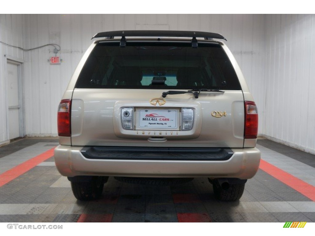 2001 QX4 4x4 - Tuscan Beige Metallic / Stone Beige photo #9