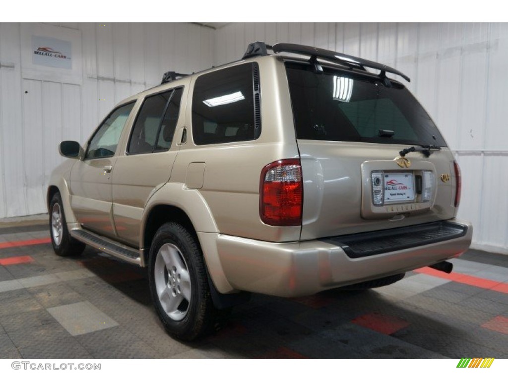 2001 QX4 4x4 - Tuscan Beige Metallic / Stone Beige photo #10